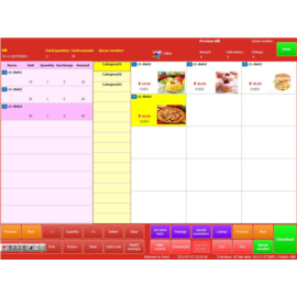 Restaurant management software in multiple languages, English touch ordering system, English wireless ordering software